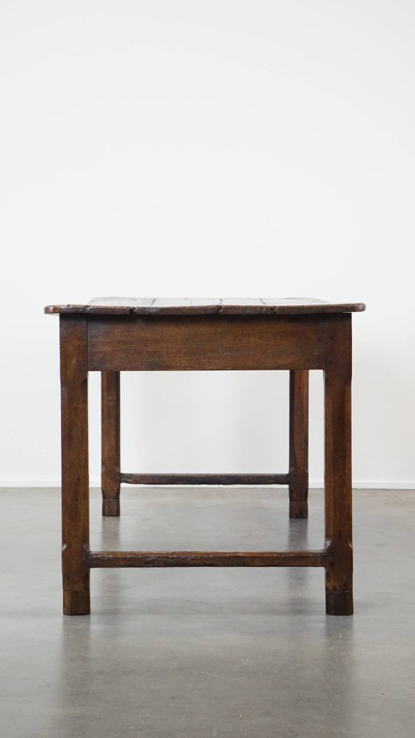 Antieke Franse Eettafel Met Fraai Blad, Eind 18e Eeuw photo vinterior