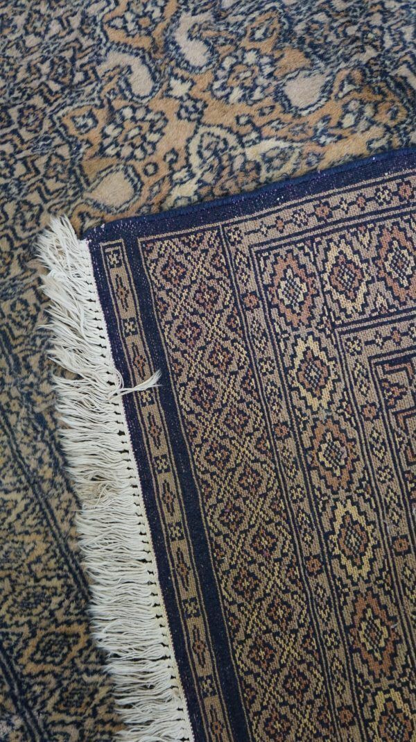 Nice Vintage Oriental Rug In Mainly Blue Tones 130x78cm photo vinterior