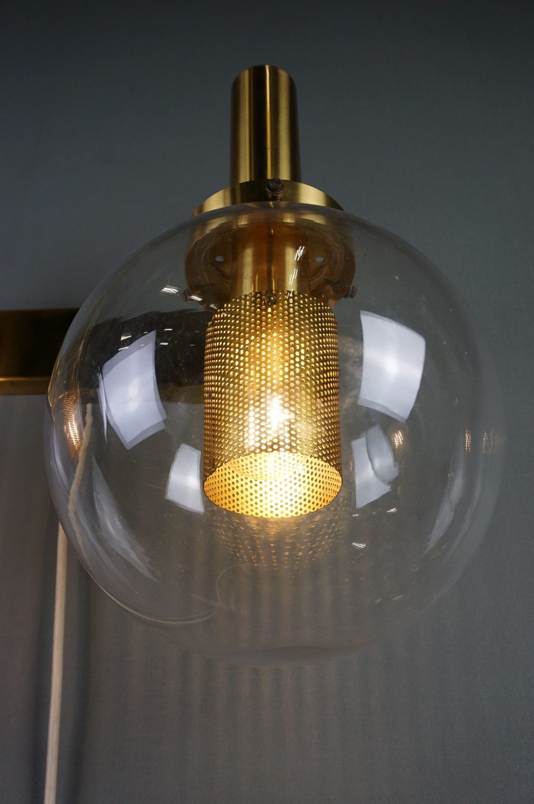 Zweedse Messing Wandlamp, Hans Agne Jakobsson, 1960 photo buy