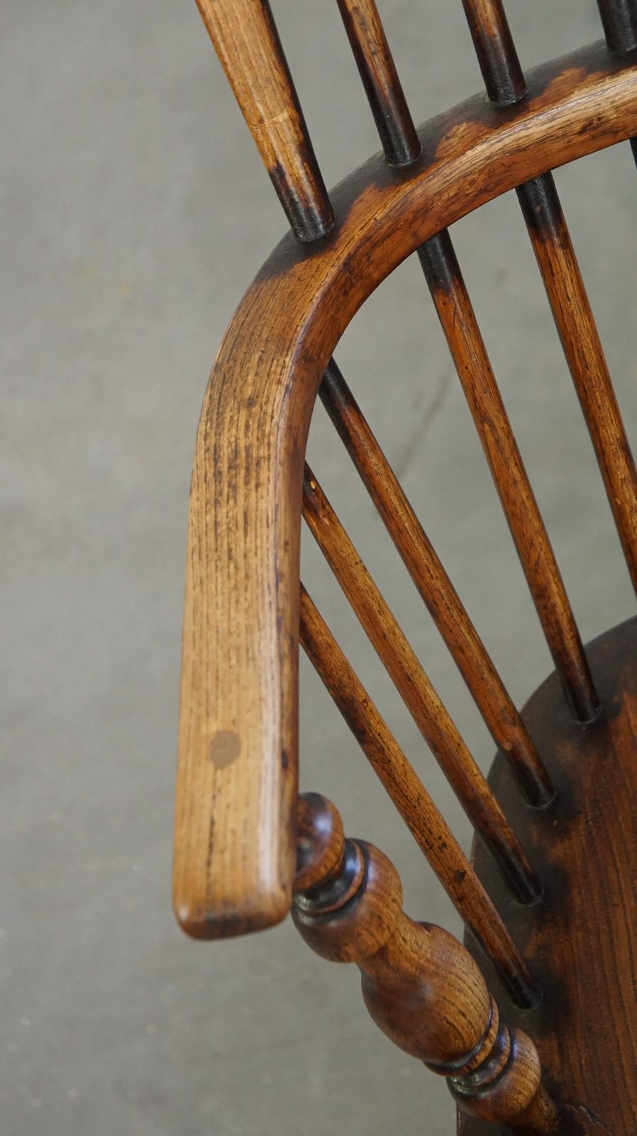 Antique, Very Nice English Highback Windsor Dining Chair photo buy
