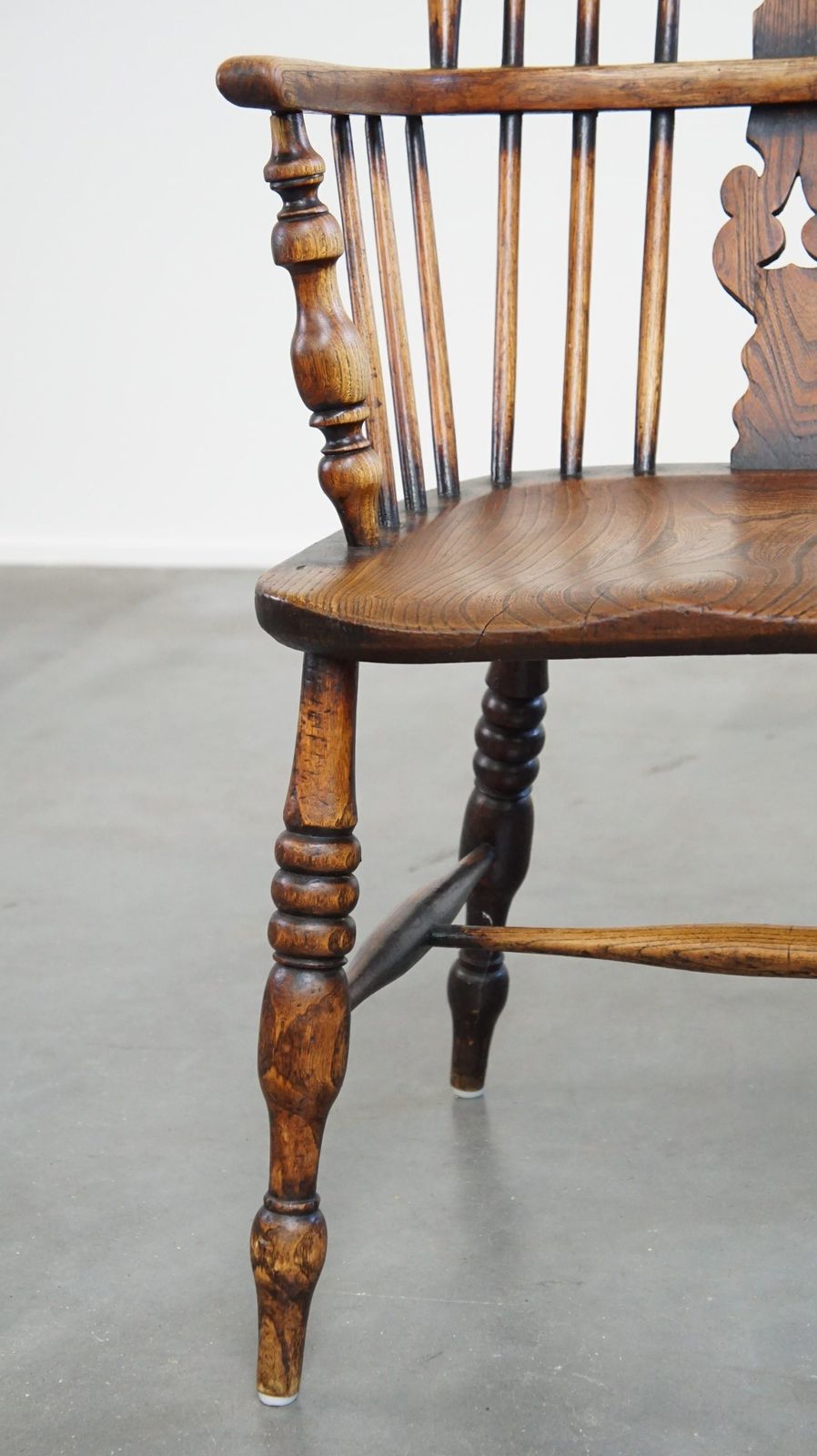 photo for sale Antique, Very Nice English Highback Windsor Dining Chair
