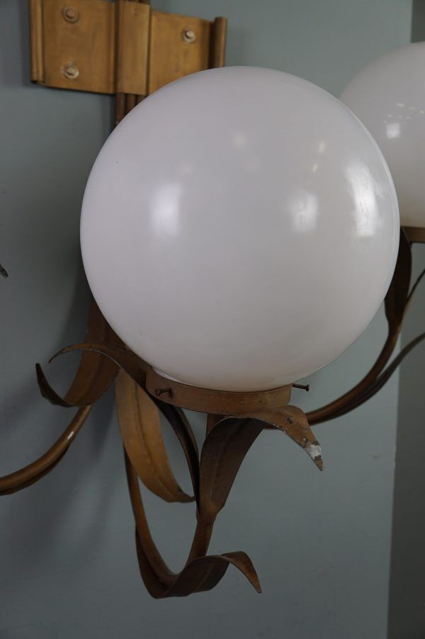 photo buy Unieke En Zeer Grote Vintage Hollywood Regency Wandlamp, Jaren 70