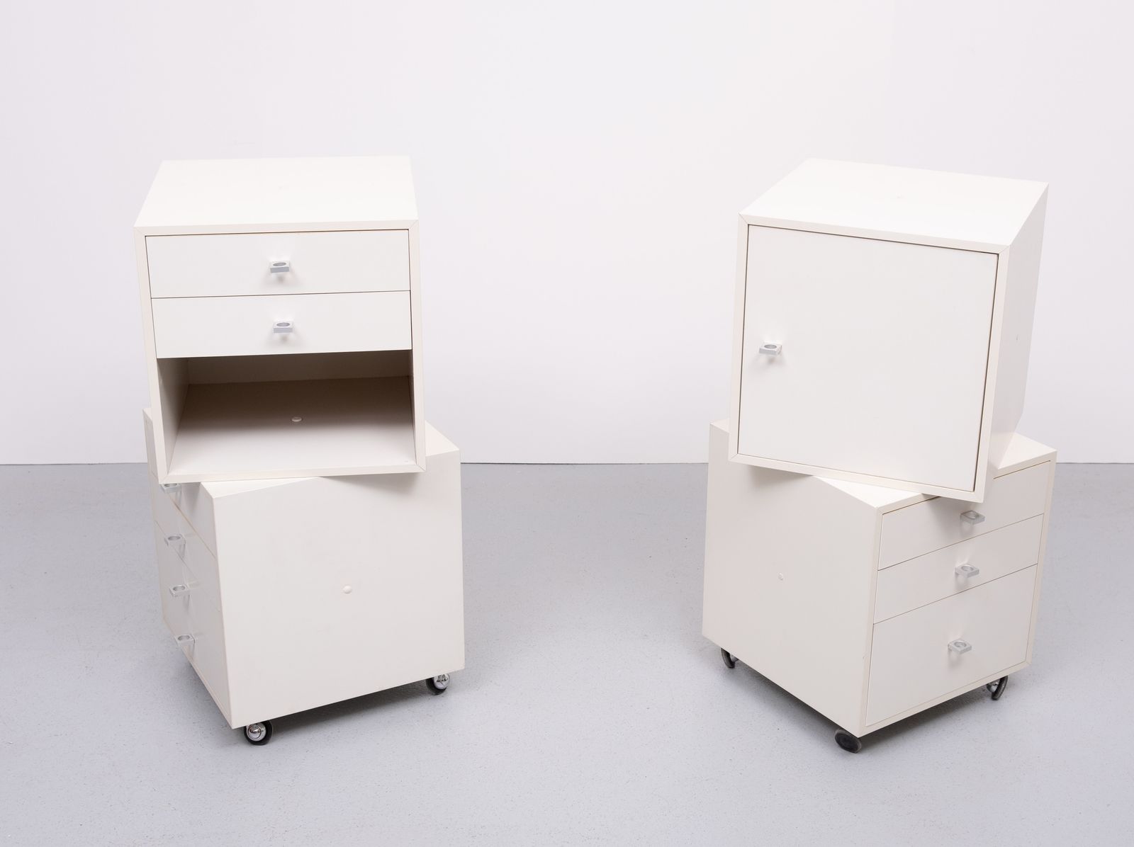 Pair Of Q Bus Cabinets By Cees Braakman For Pastoe, 1960s photo vintage