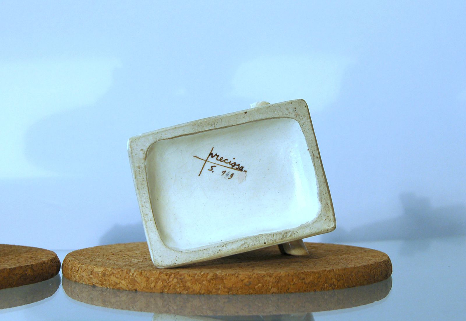 photo buy Preciosa Torino Pair Of Majolica Figurines / Italy 1940 Ca