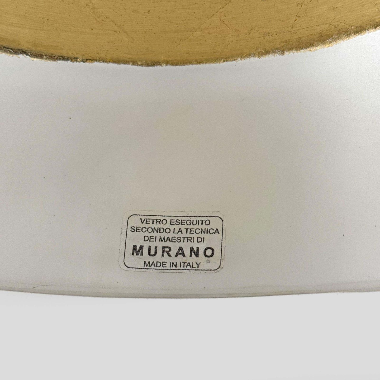 Lighting Pair Of Art Deco Murano Glass Sconces With Gold Texture, Italy, 21st Century photo