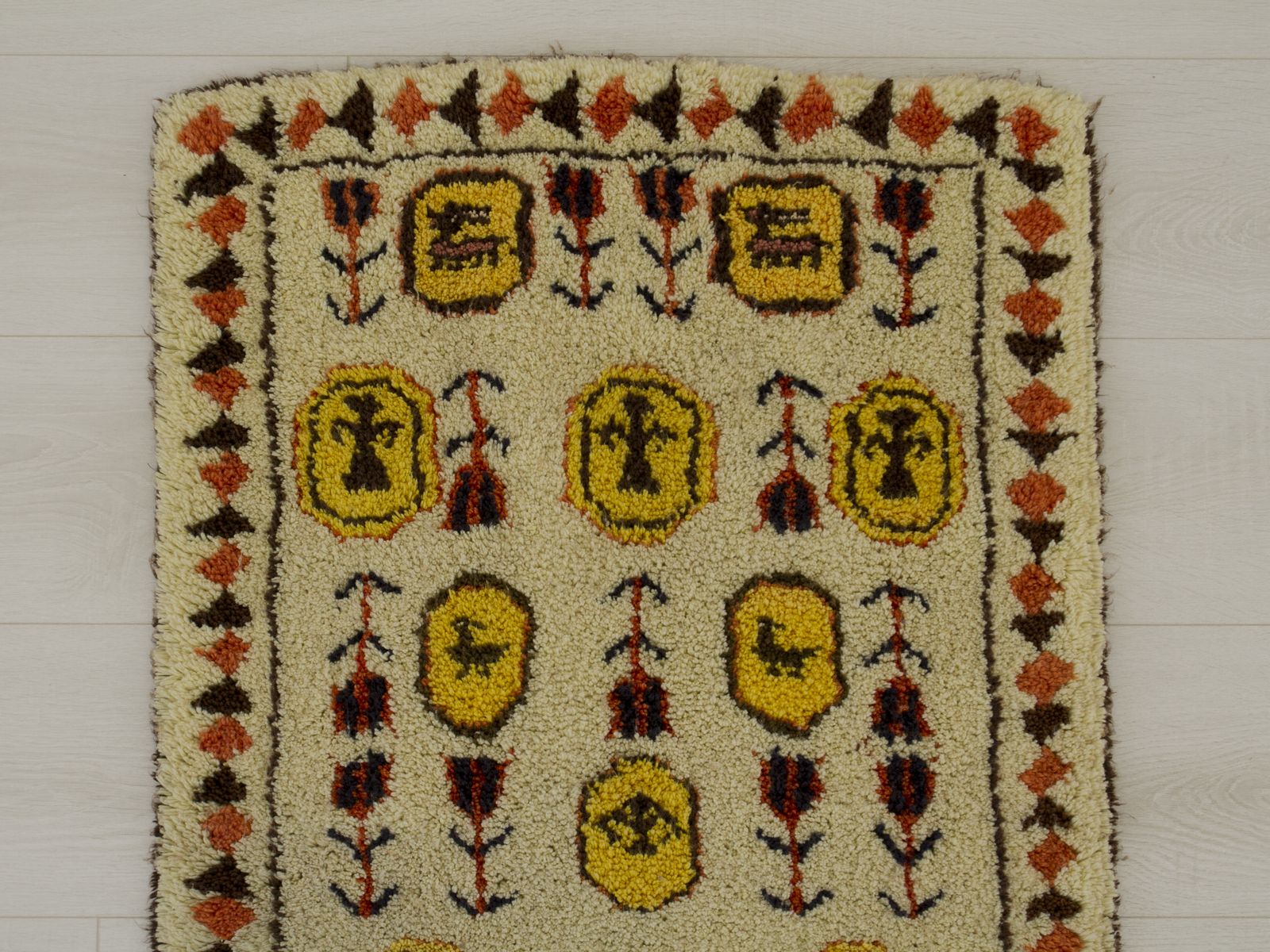 Vintage Wall Tapestry, Hand Knotted, 1960s photo for sale