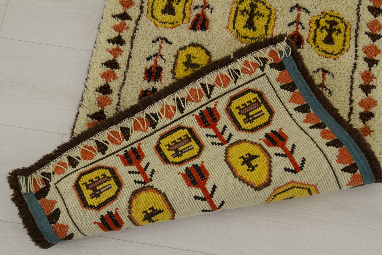 Vintage Wall Tapestry, Hand Knotted, 1960s photo buy