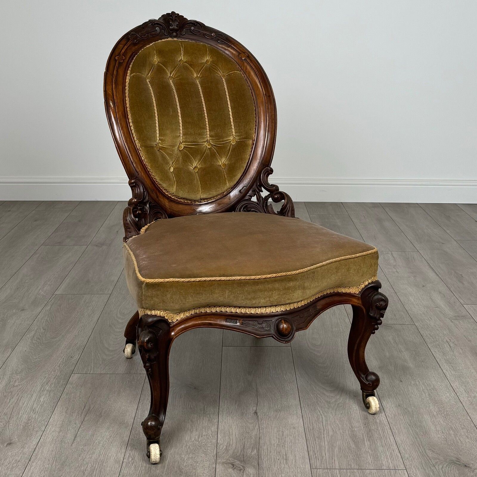 Antique 19th Century Nursing Chair / Armchair In Walnut photo buy