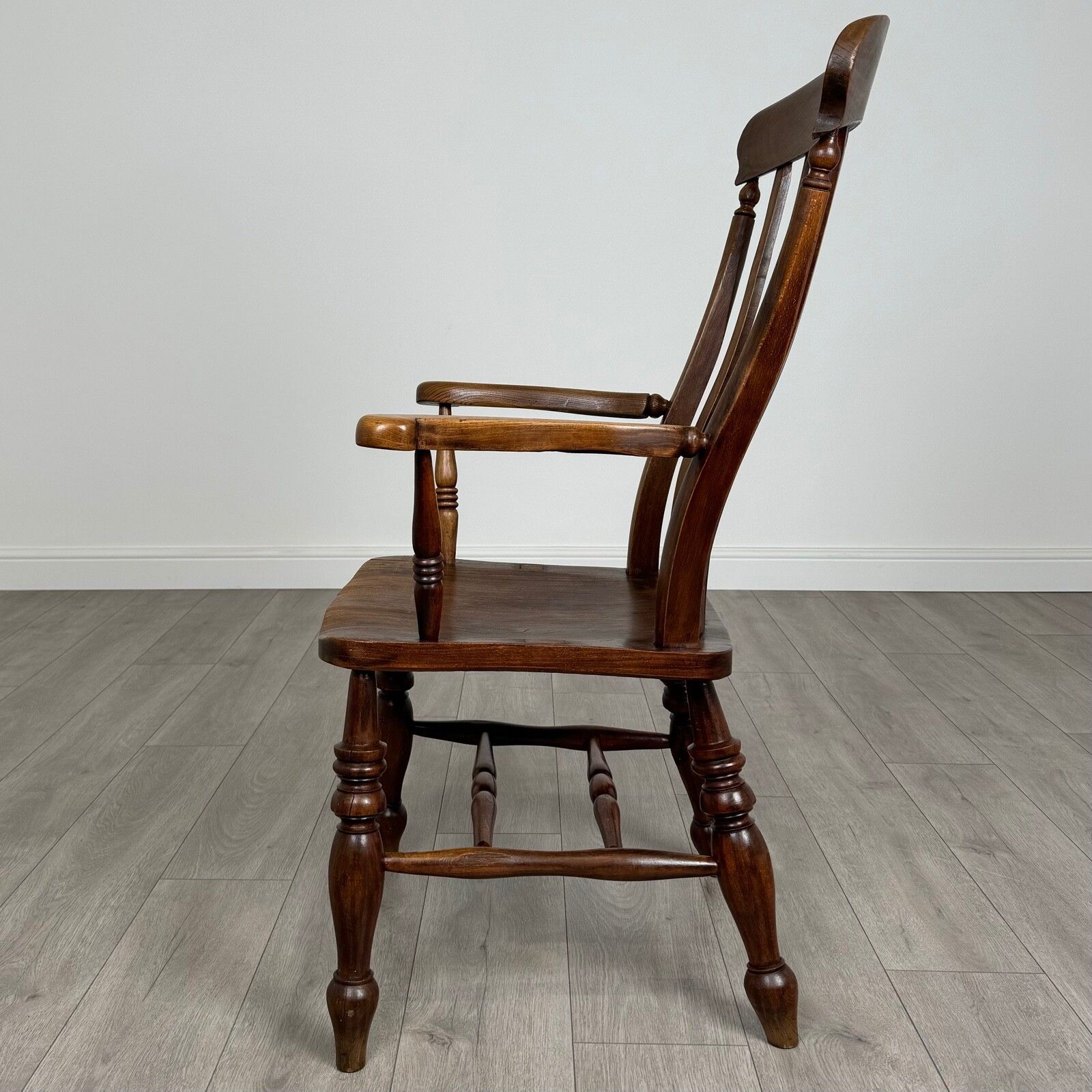 Antique 19th Century Windsor Armchair In Elm photo furniture