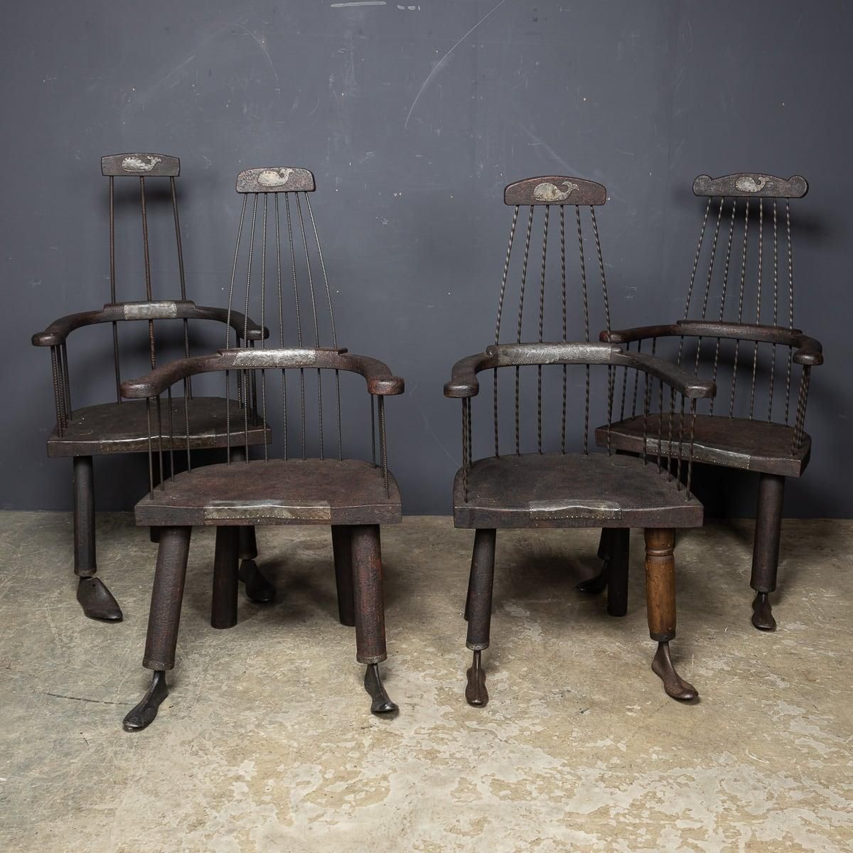 Modern 21st Century Set Of Four Chairs By Martin Scorey C.2000 photo vintage