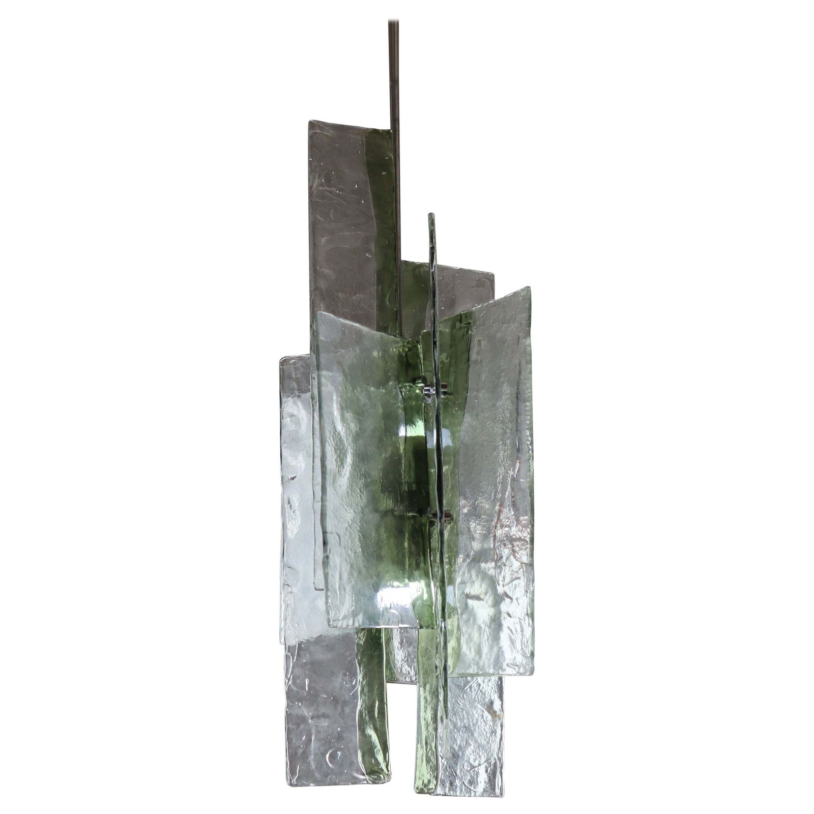 Large Murano Pendant Light Designed By Carlo Nason For Mazzega, Italy 1970s
