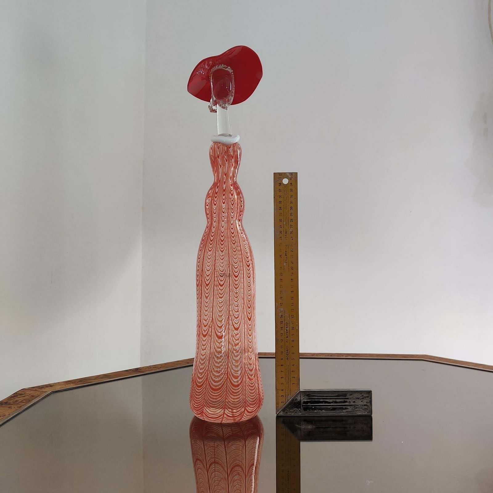 photo for sale Mid Century Modern Murano Art Glass Woman Sculpture By Licio Zanetti Italy 1970