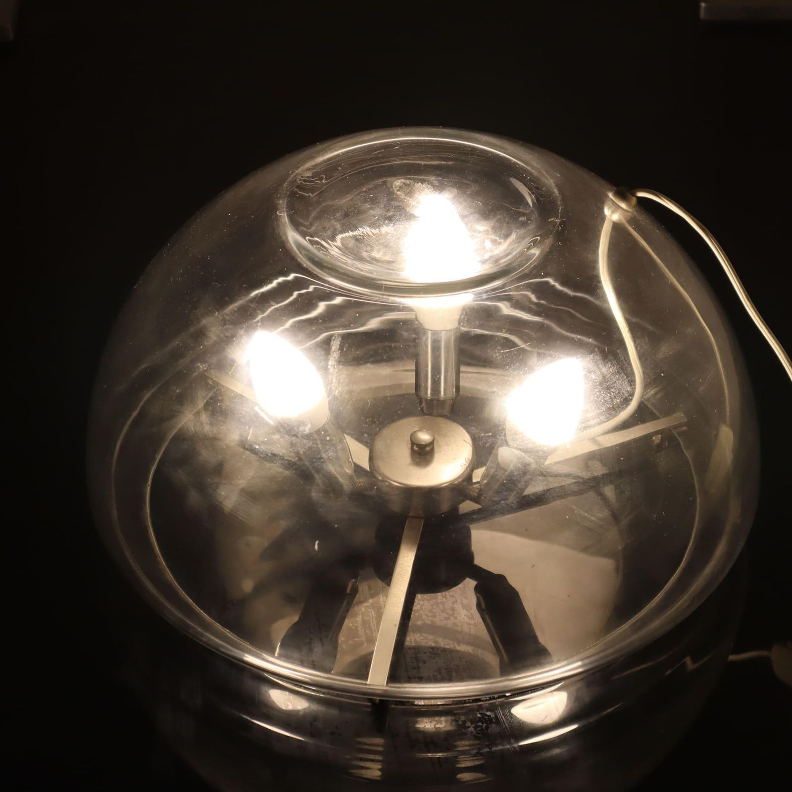 Mid Century Modern Italian Murano Glass Table Lamps, Italy, 1970s photo Lighting