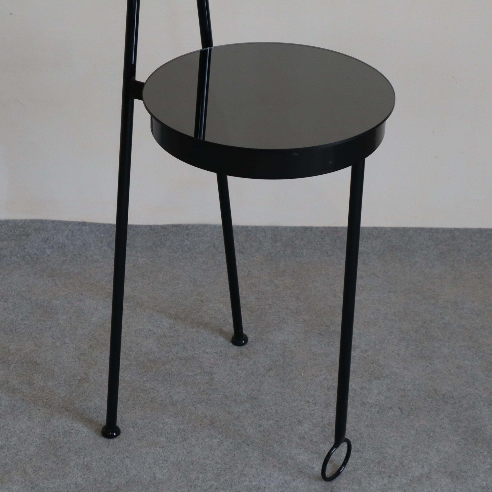 Mid Century Modern Black White Vanity Table Philippe Starck Style, Italy, 1990s photo 865.0