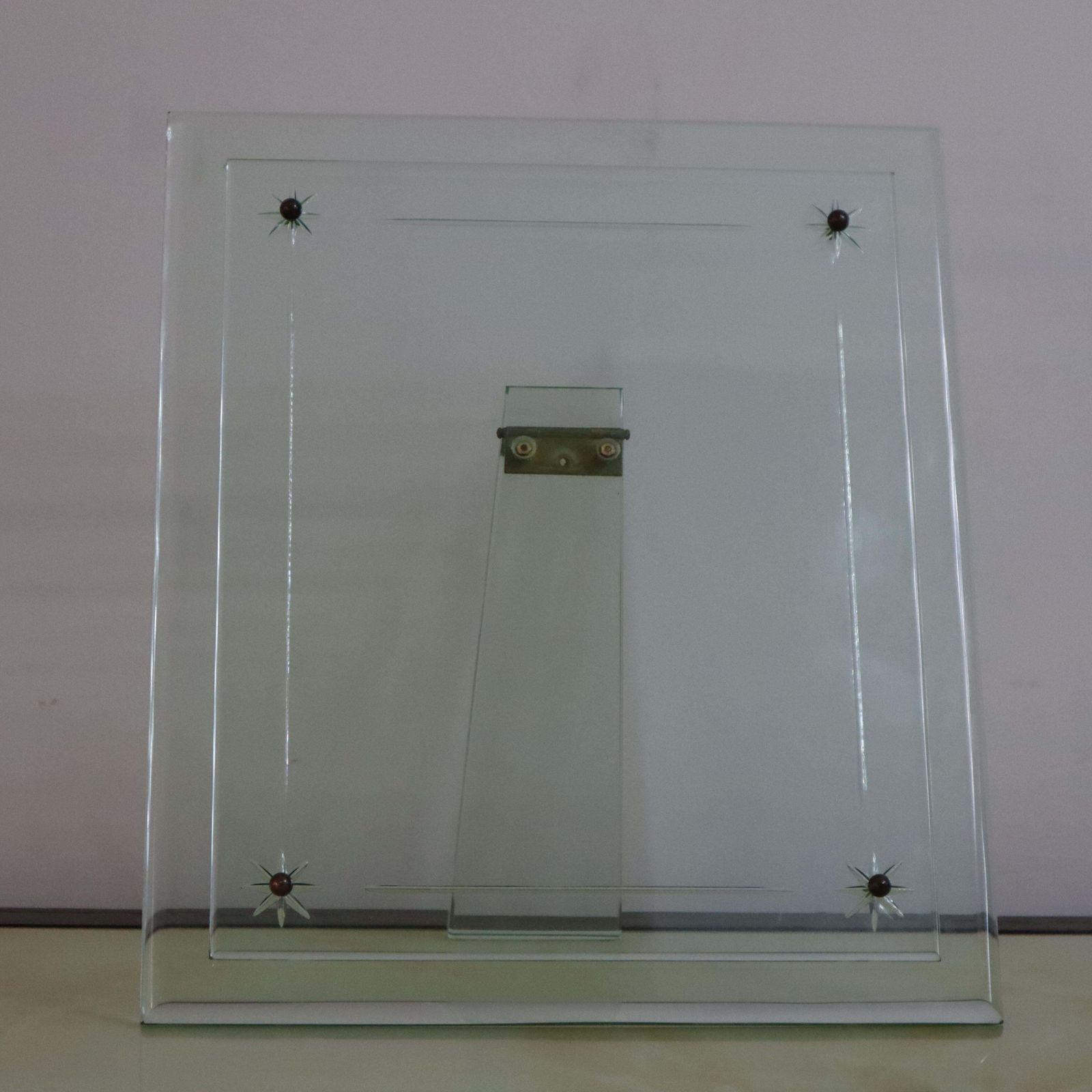 Glass Photo Frame Attributed To Pietro Chiesa For Fontana Arte, Italy, 1940s photo vintage