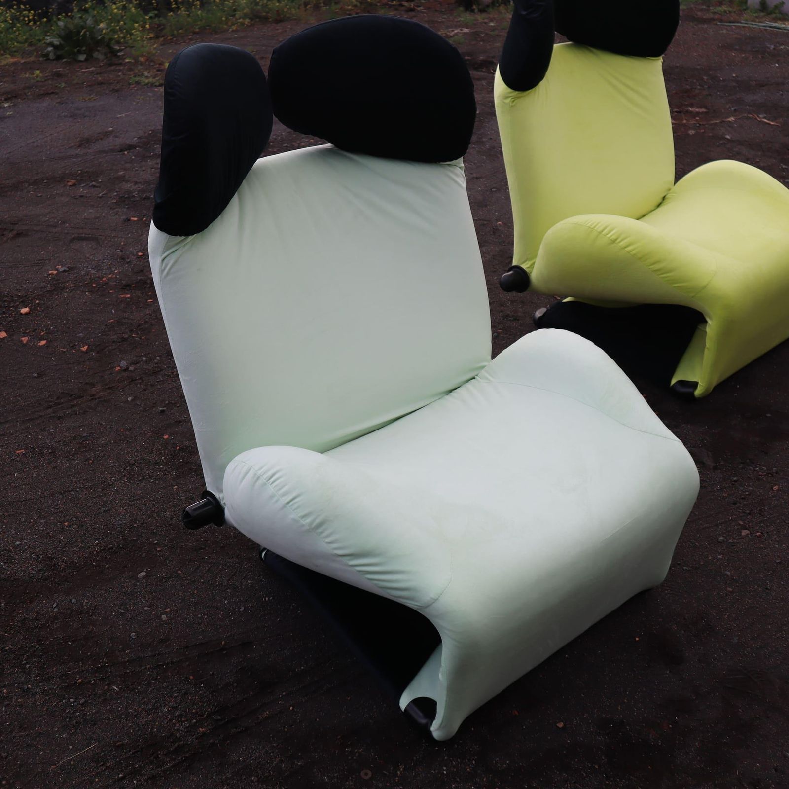 Armchair Or Chaise Longue Wink By Cassina, Design Toshiyuki Kita, Italy, 1980s photo vintage