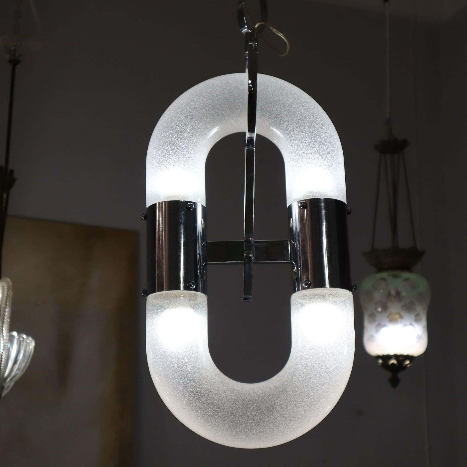 Mid Century Modern Chandelier In Murano Glass By Aldo Nason, Italy, 1960s photo vinterior