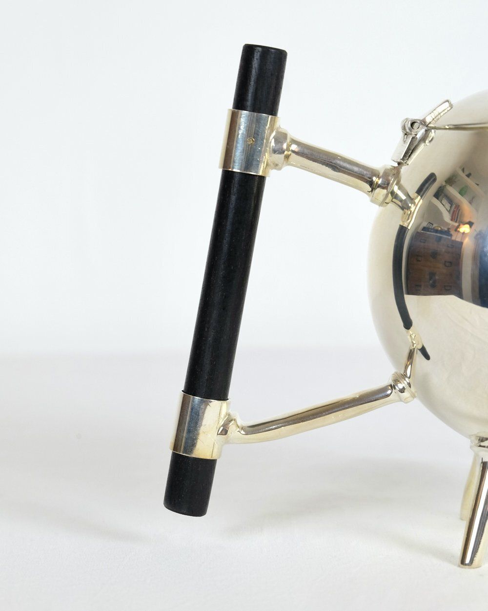 A Silver Art Deco Christopher Dresser Spherical Teapot photo 190.0
