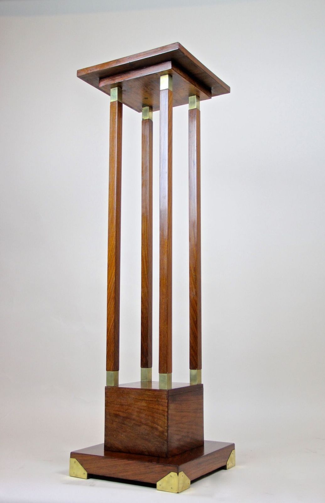 2370.0 20th Century Art Nouveau Palisander Pedestal, Austria, Circa 1900 photo