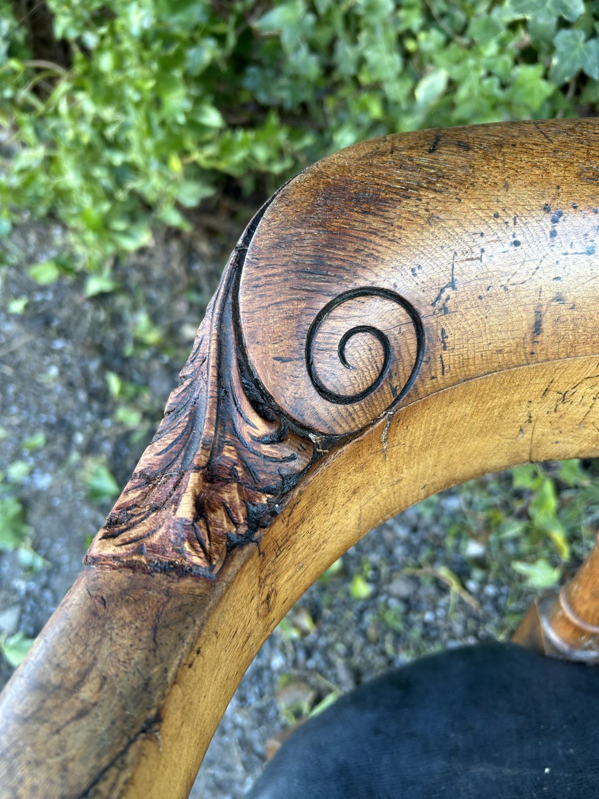 425.0 1880s Victorian, Gothic Style, Oak Desk Chair photo