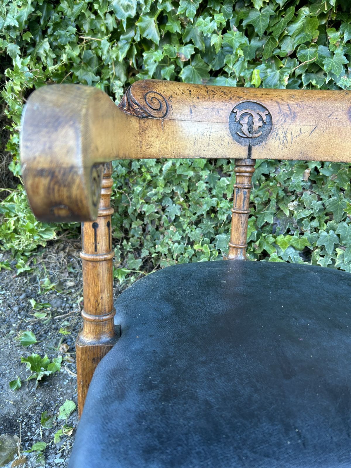 photo buy 1880s Victorian, Gothic Style, Oak Desk Chair