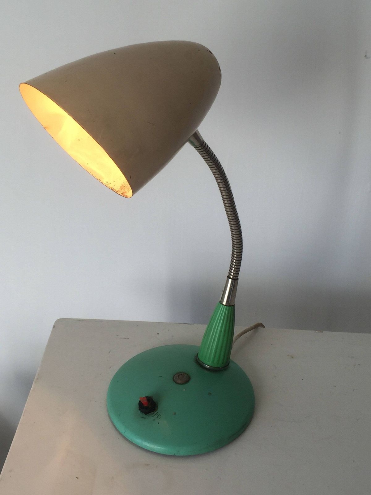 Mid Century Table Desk Lamp, Photo Studio Lighting, Circa 1960's & 70's, Vintage Retro Lamp photo buy