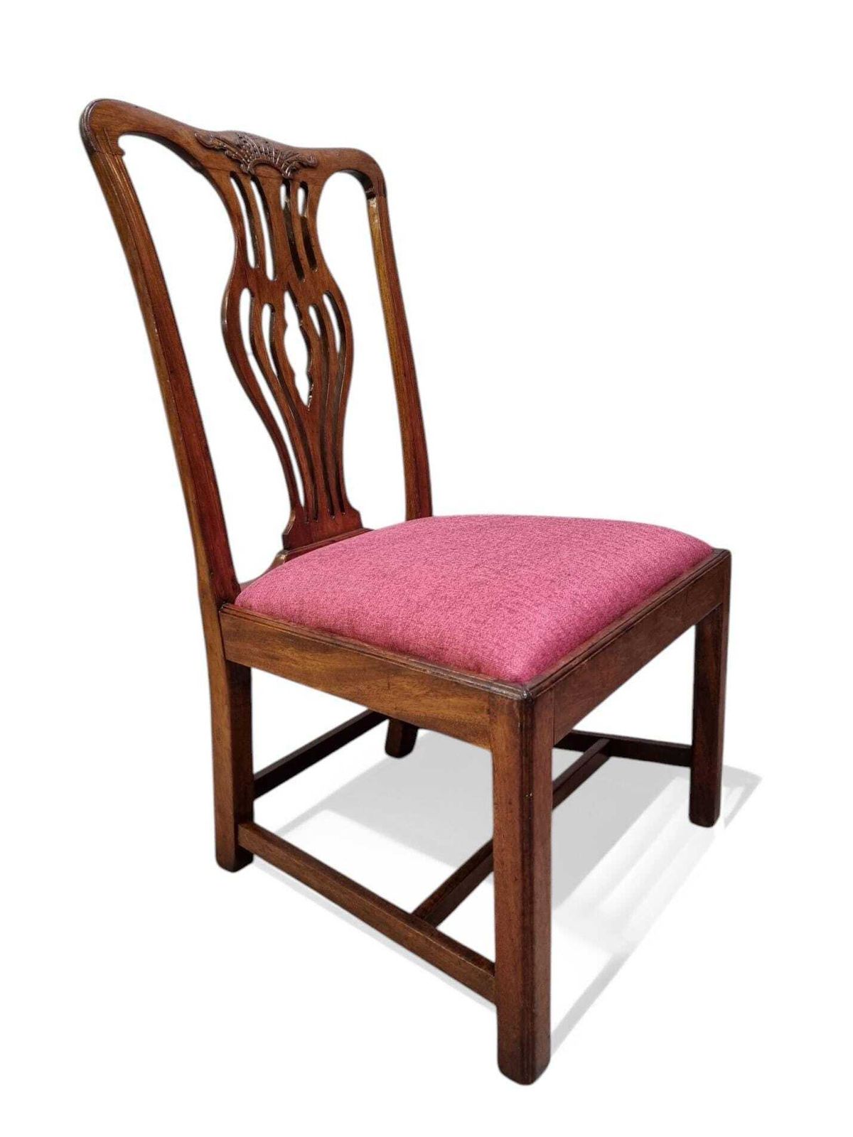 Antique Georgian Bedroom Chair / C1780 / Wood Frame photo Furniture