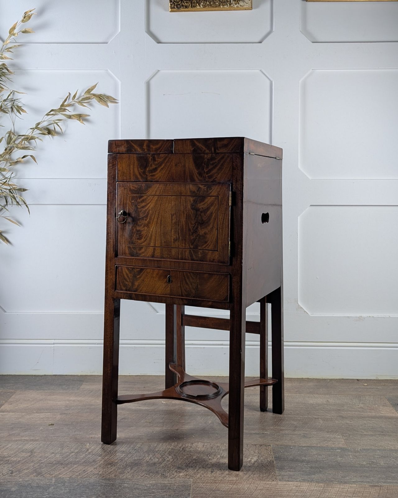 Georgian Cuban Mahogany Fold Away Washstand photo for sale