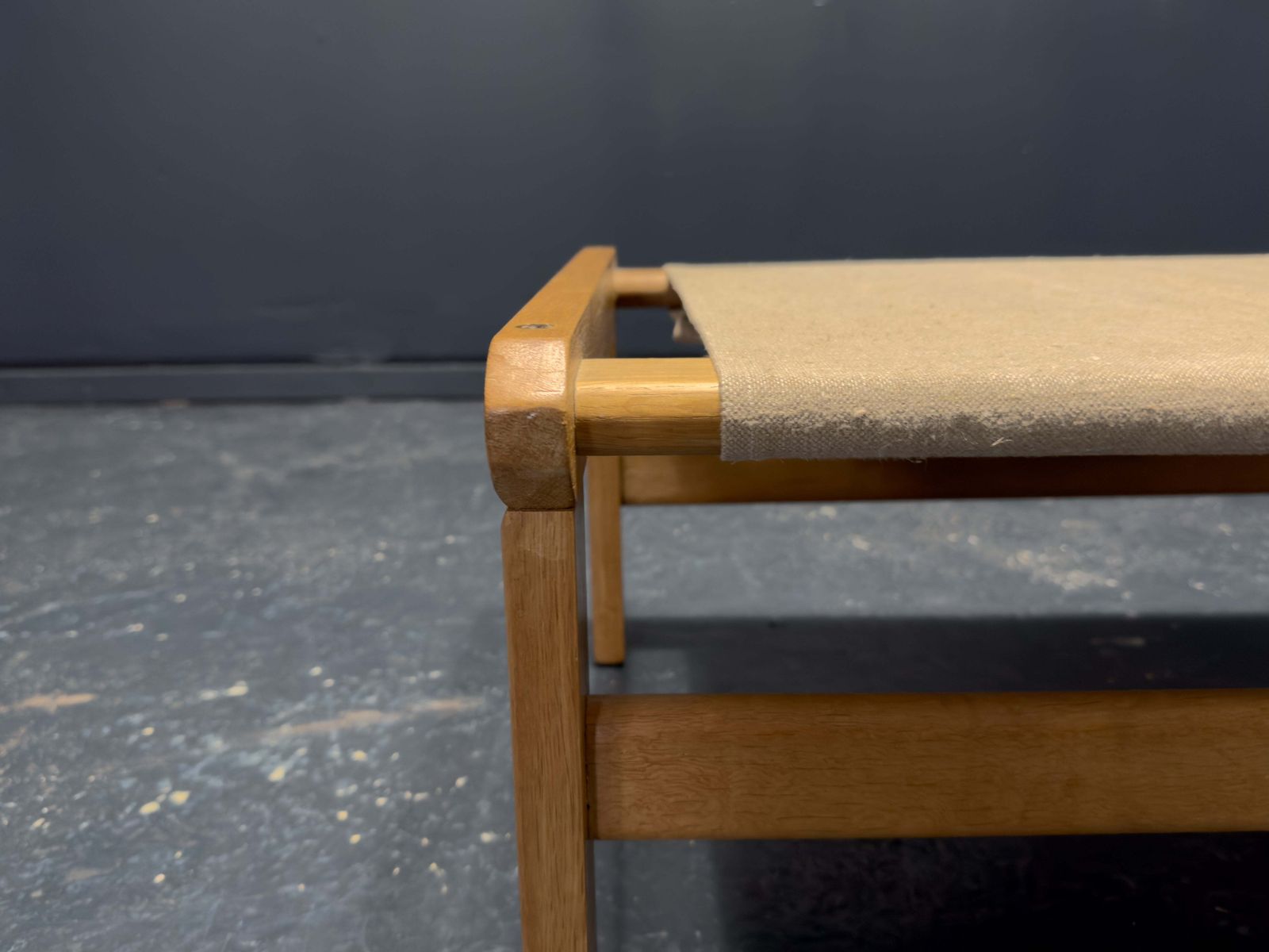 Oak Safari Style Stool photo vinterior