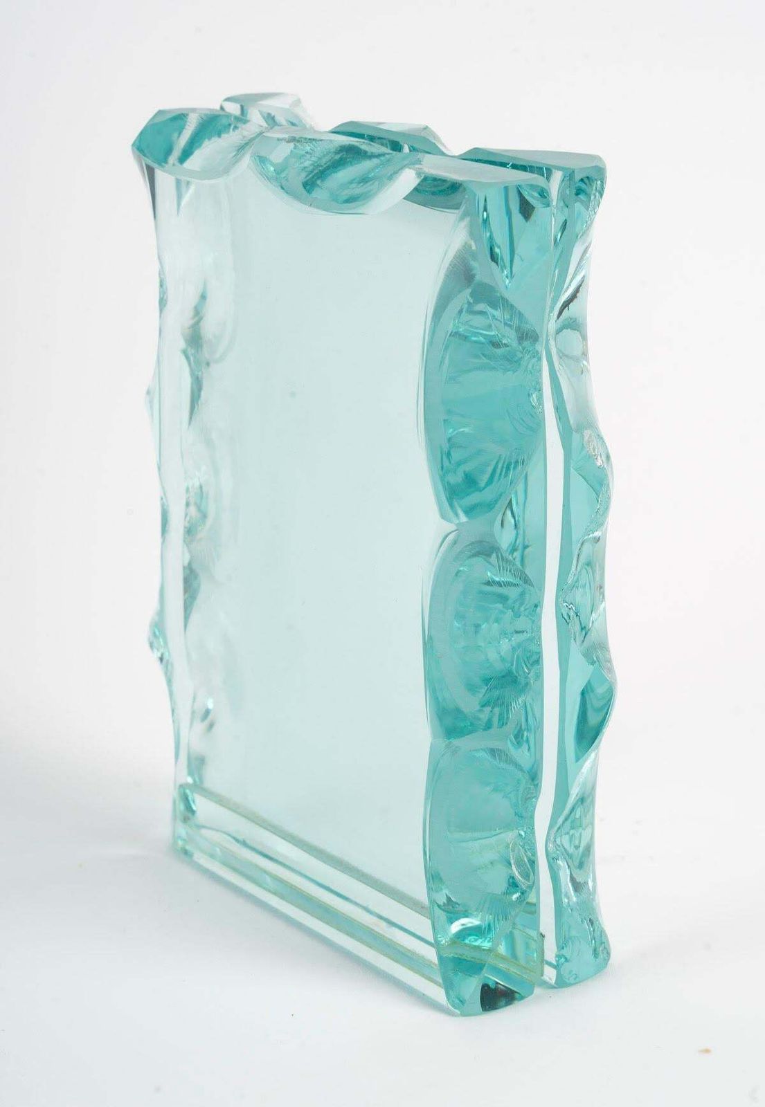 Glass Photo Frame, Signed, Artist's Work, Contemporary, 20th Century. photo for sale