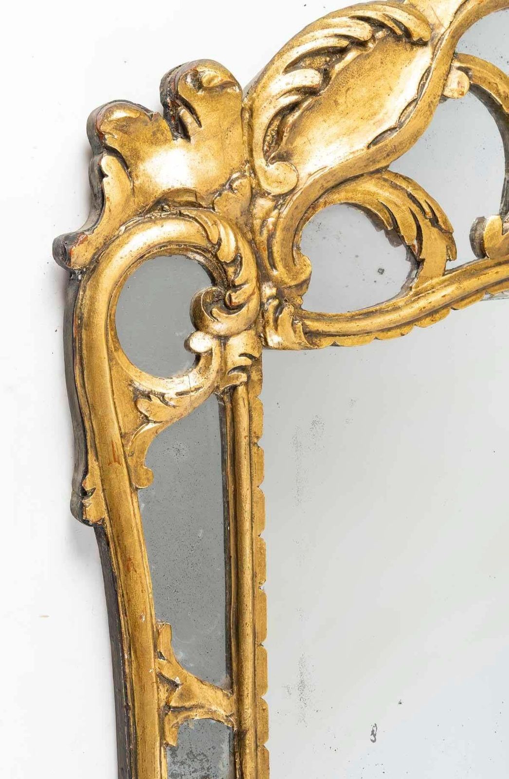 Carved And Gilded Wood Mirror In The Louis XV Style, 19th Century. photo for sale