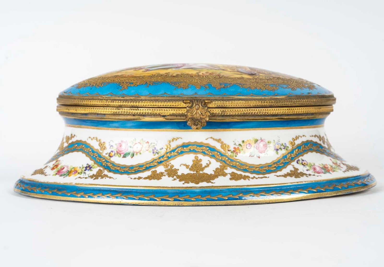 Bronze And Porcelain Box, Napoleon III Period, 19th Century. photo furniture