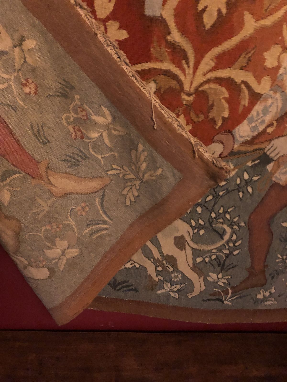 Departure For The Hunt   Unique 19th Century French Aubusson Style Tapestry photo for sale