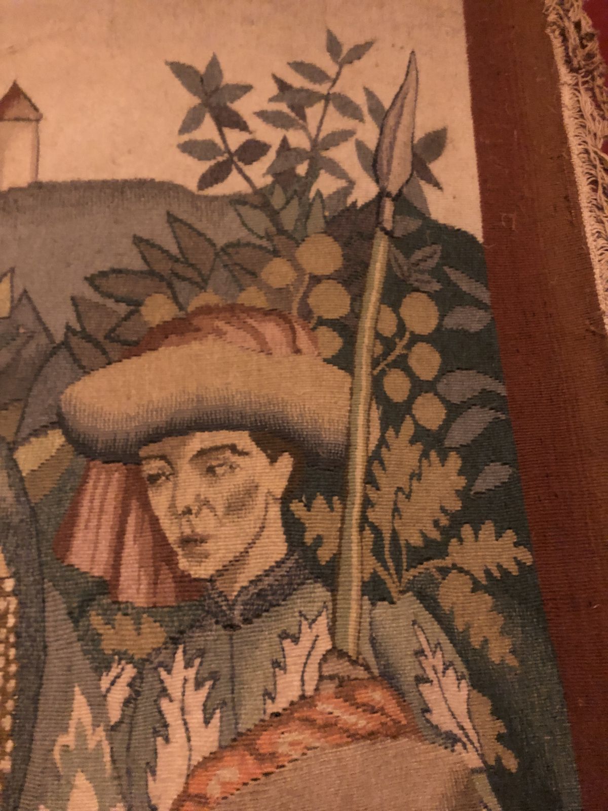 photo furniture Departure For The Hunt   Unique 19th Century French Aubusson Style Tapestry