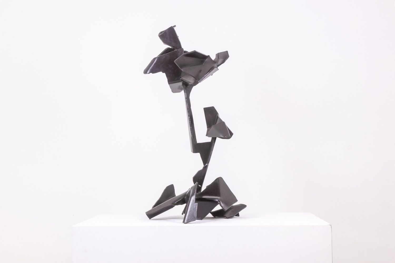 Jean Campa. Geometric Sculpture In Polished Metal. 1980s. photo buy