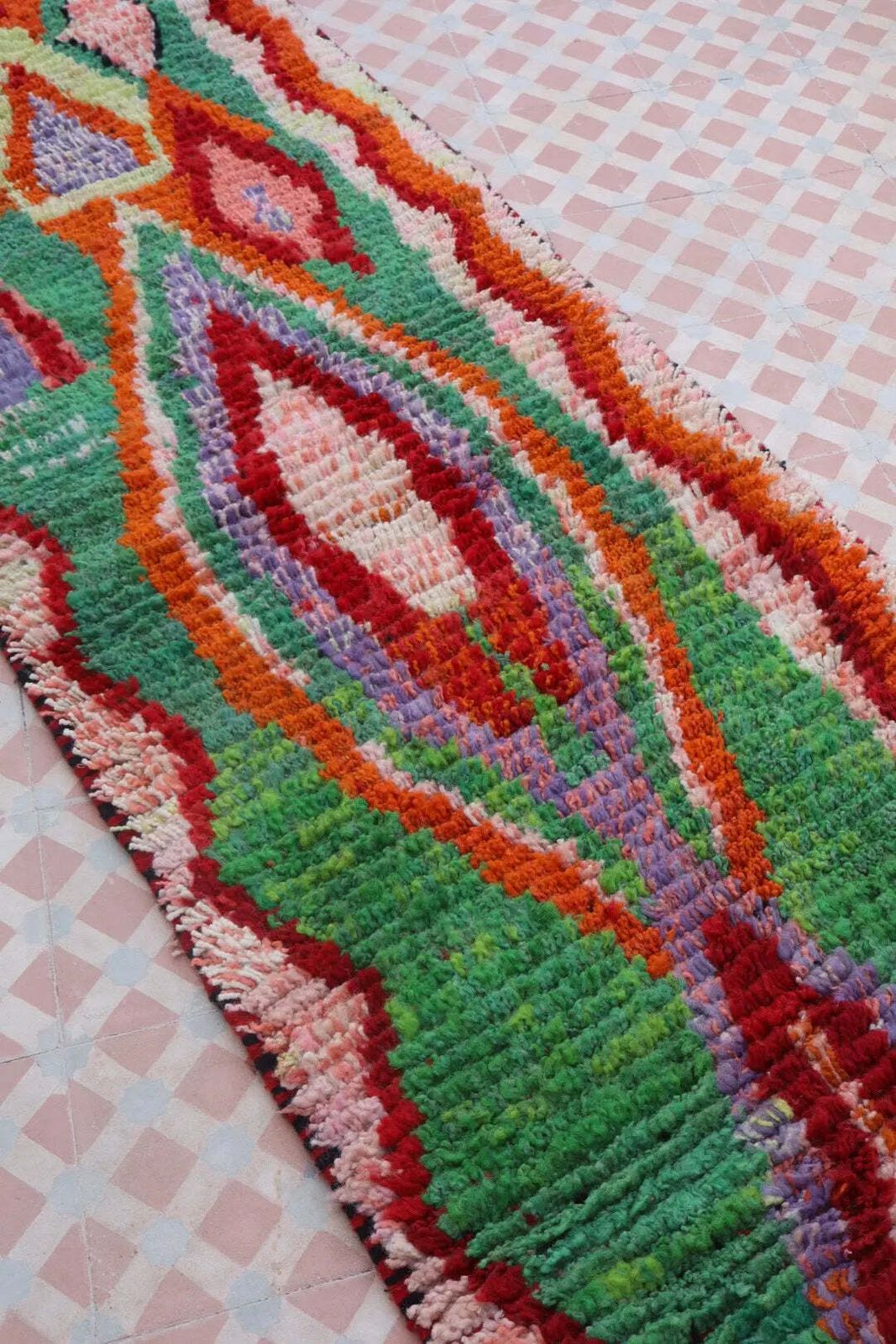 Berber Hallway Rug Boujaad Colorful Multicolor   299 X 70 Cm photo 375.0