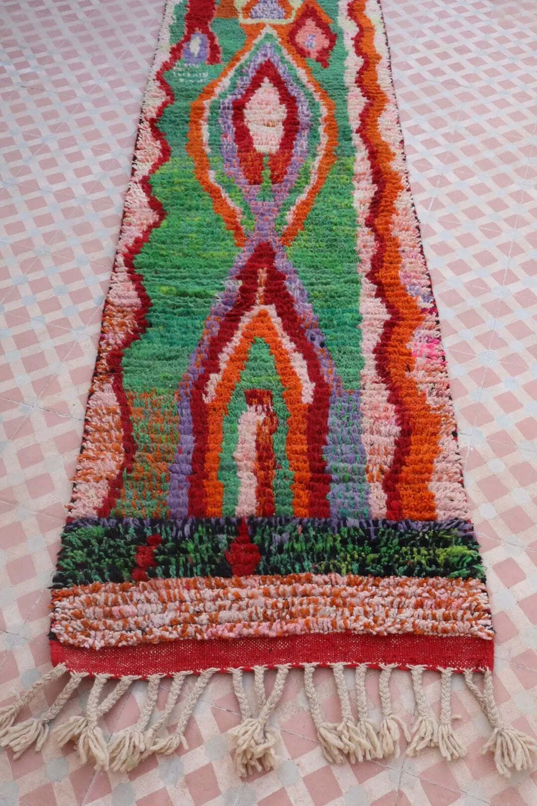 Berber Hallway Rug Boujaad Colorful Multicolor   299 X 70 Cm photo buy