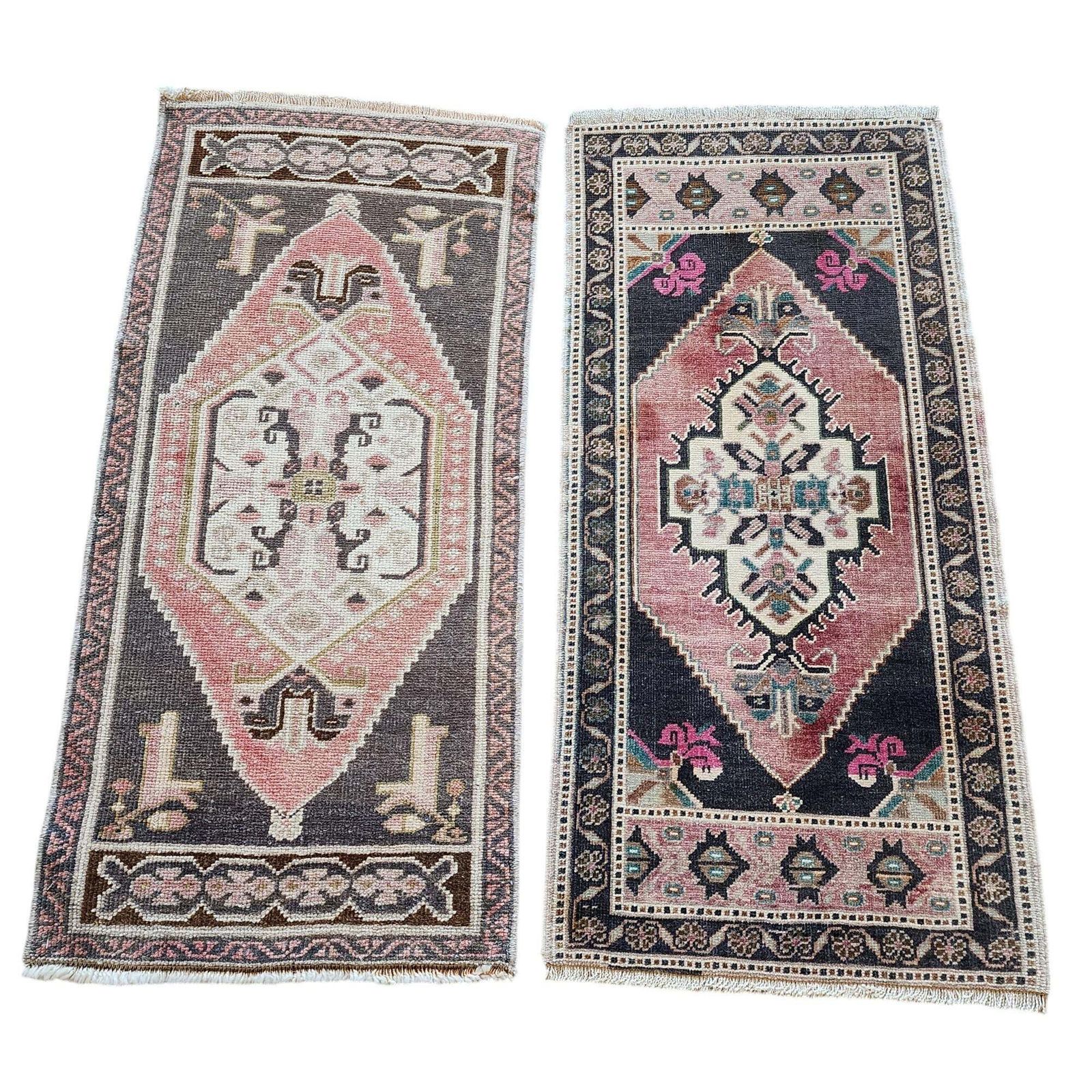 1970s Oushak Wool Small Hand Knotted Turkish Rug   A Pair photo furniture