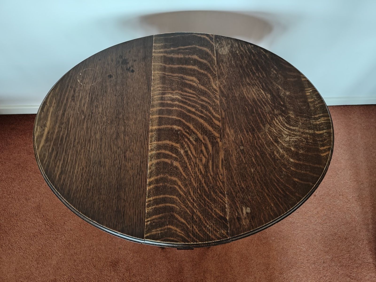 Antique Gate Leg Occasional Table With A Pair Of Drop Leaves In Oak photo for sale