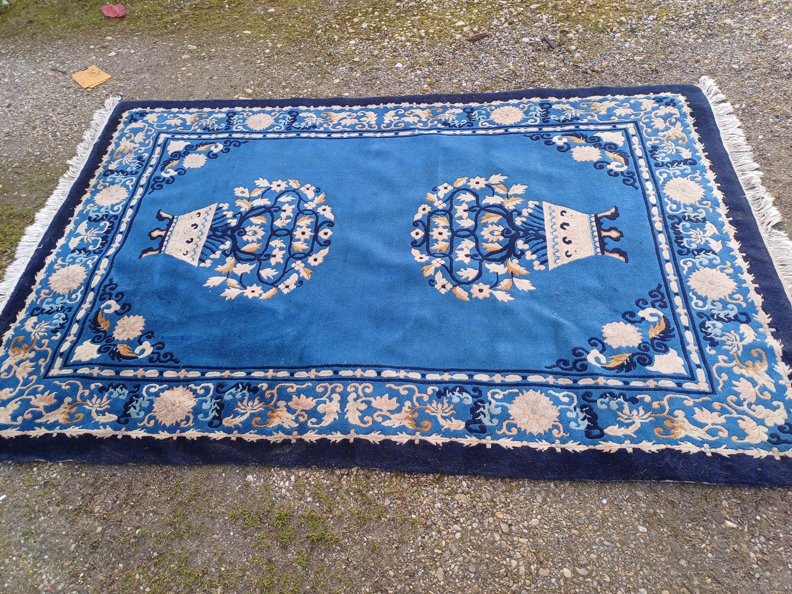 Hand Knotted Wool Chinese Rug photo 183.0