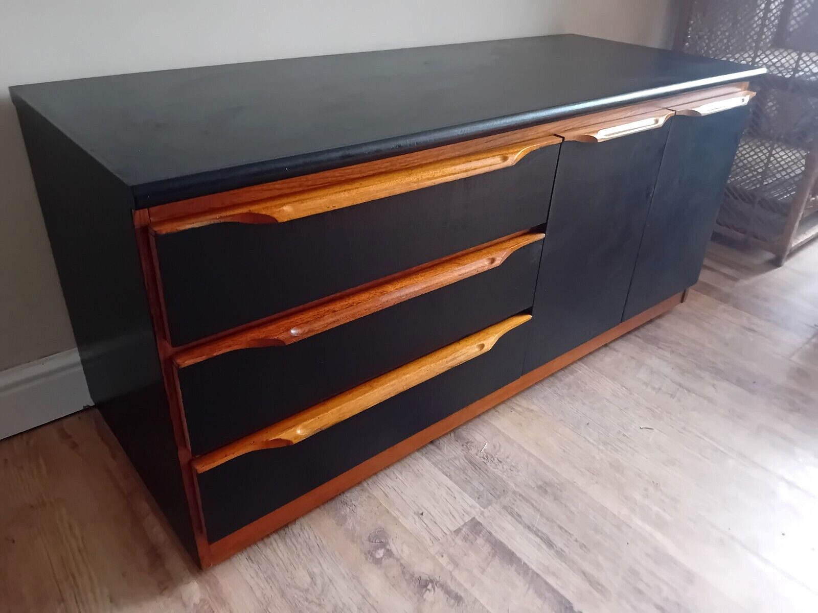 Lovingly Restored 1970's Sakol Teak Media Unit,Sideboard, Cabinet, Tv Cabinet photo vintage