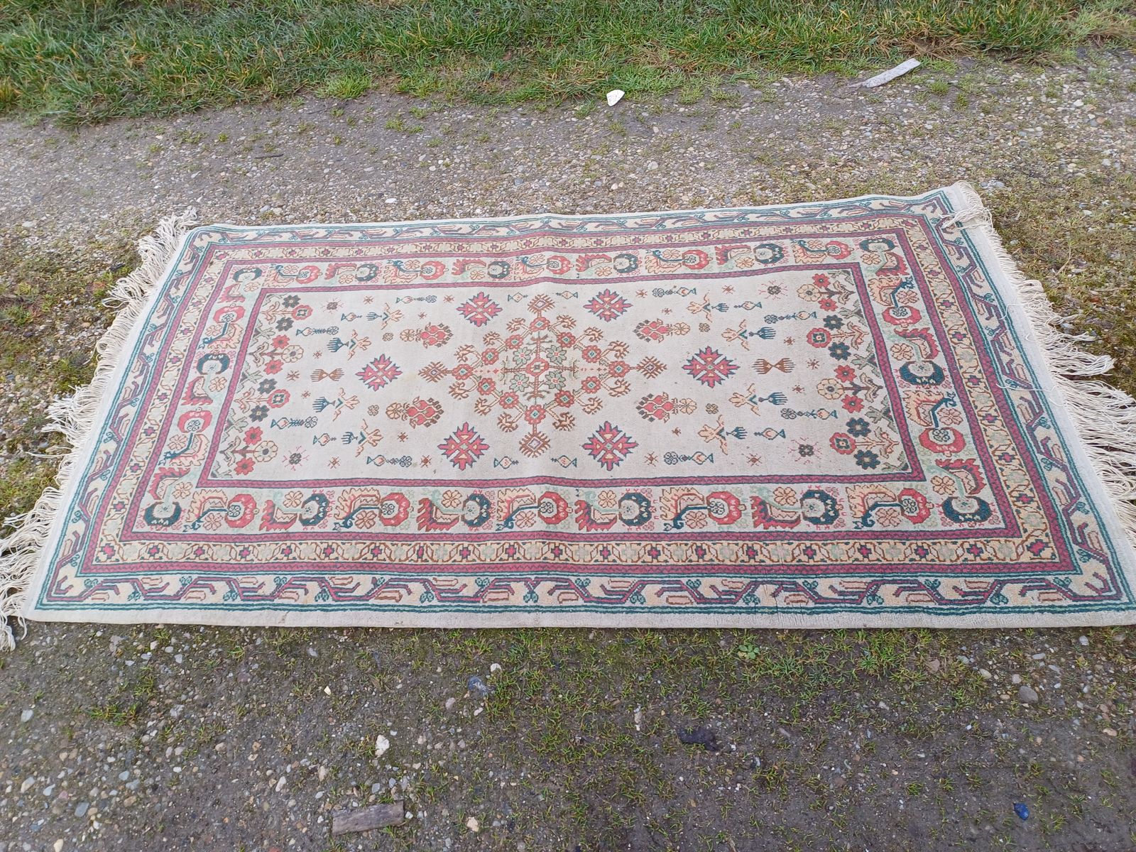 Hand Knotted Wool Oriental Rug photo for sale