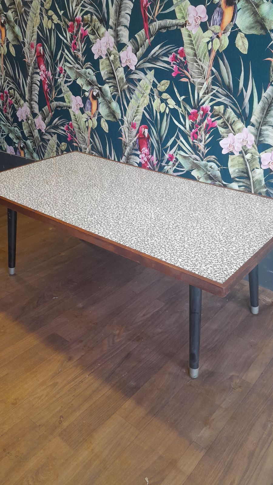 Retro Low Teak And Formica Coffee Table