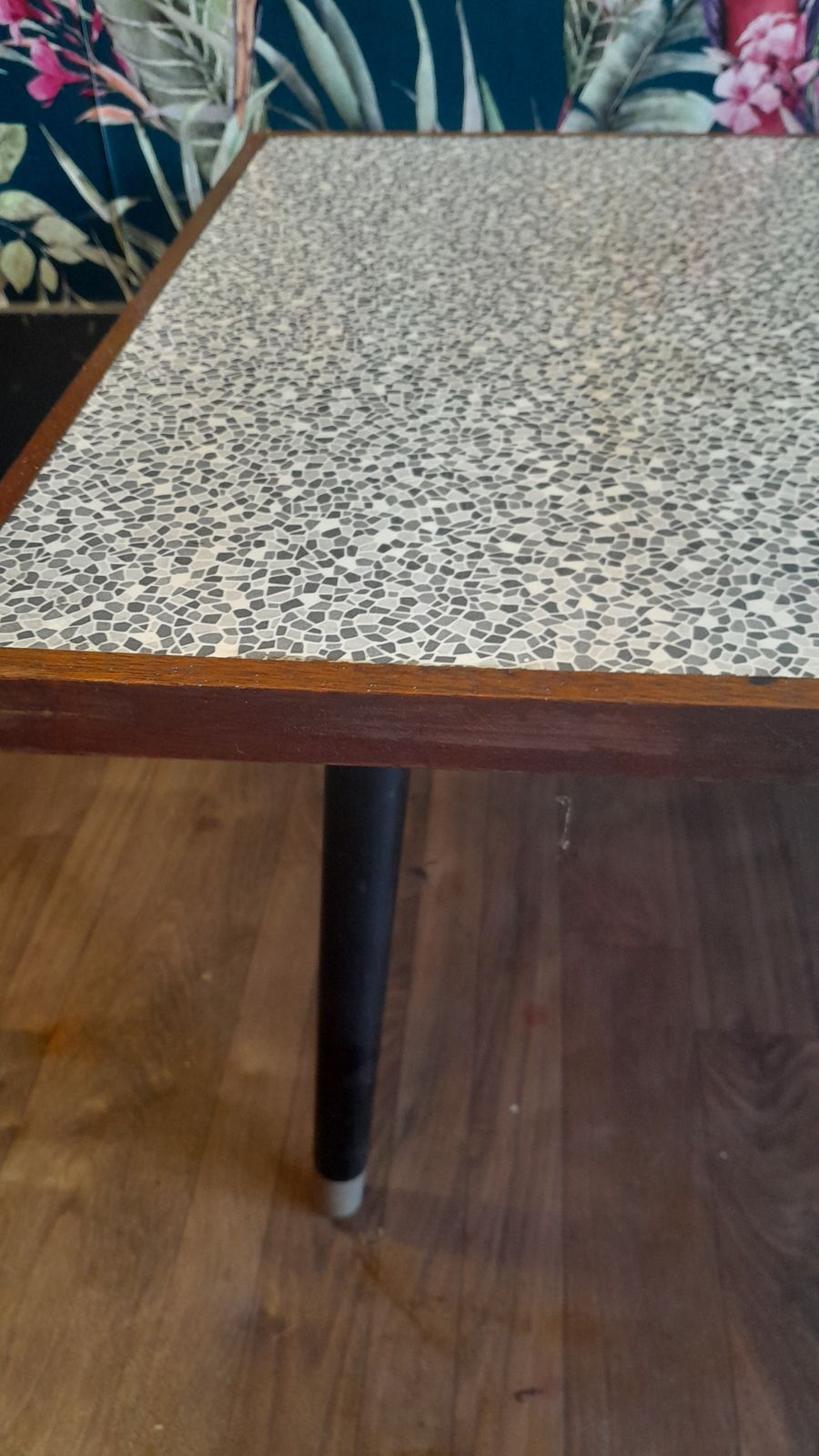 Retro Low Teak And Formica Coffee Table photo Furniture