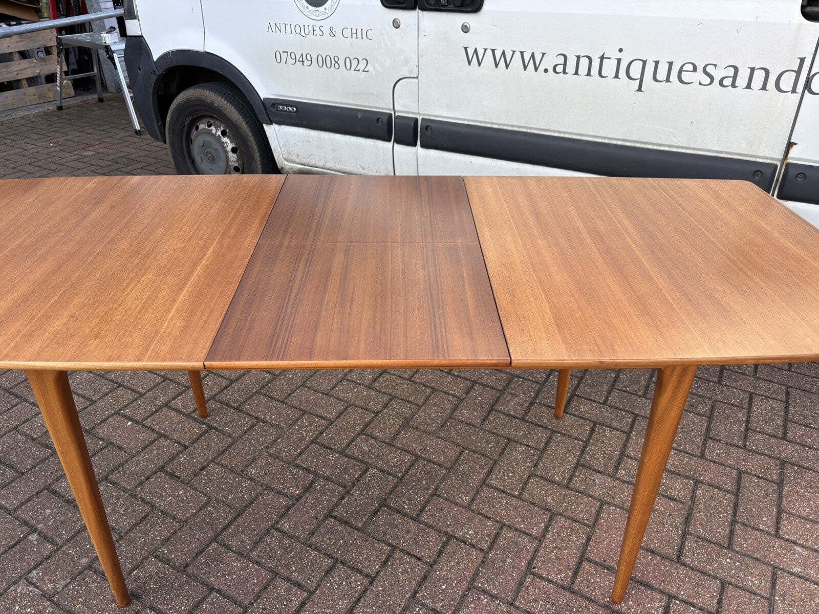 photo vinterior Mid Century McIntosh Teak Extending Dining Table & 4 Chairs