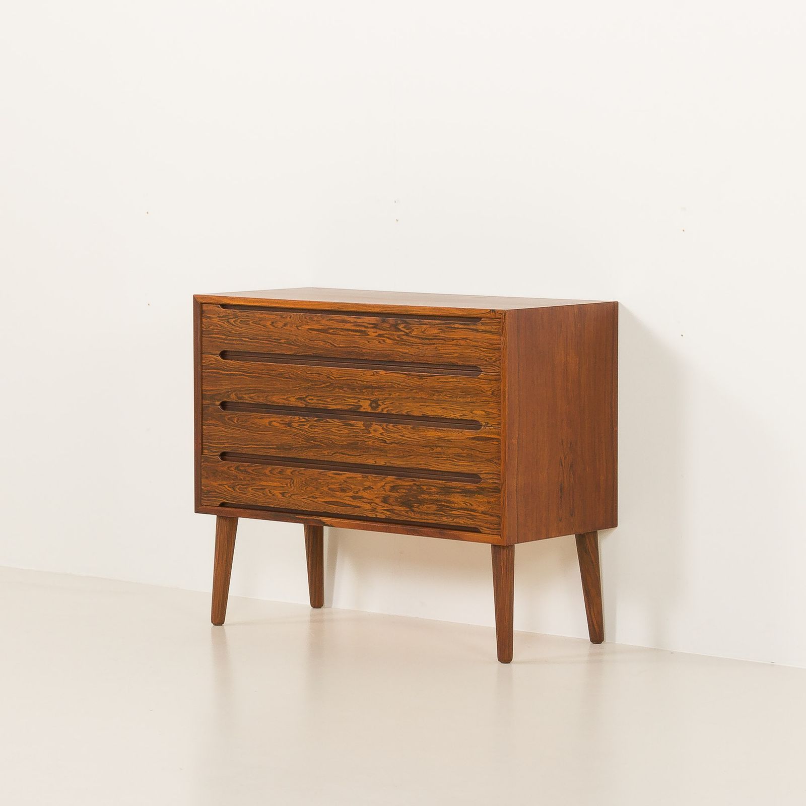 Scandinavian Minimalist Rosewood Chest Of Drawers In The Style Of Nils Jonsson, 1960s photo for sale