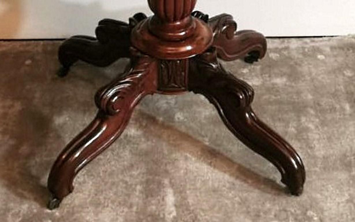 photo vintage Louis Philippe Wood Sail Table Made In France