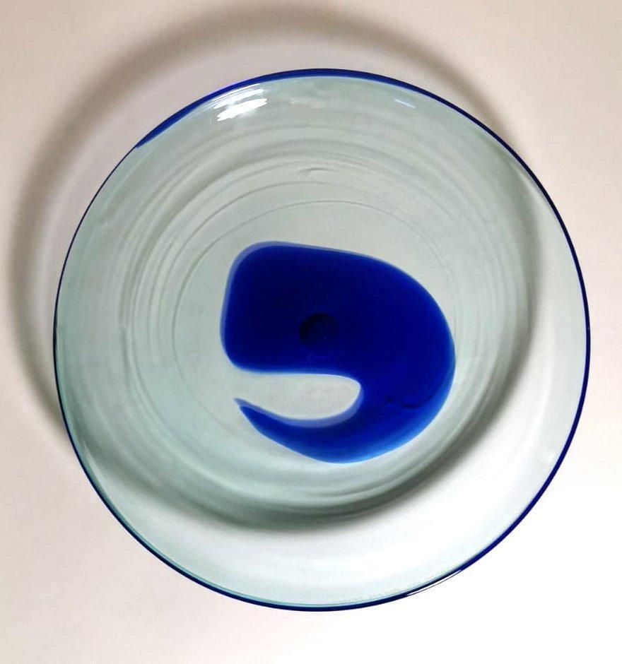 Murano Glass Italian Empty Pockets (Tray) Round "Incamiciato" photo Home Decor