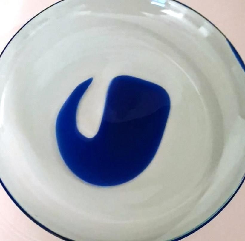 Murano Glass Italian Empty Pockets (Tray) Round "Incamiciato" photo vinterior