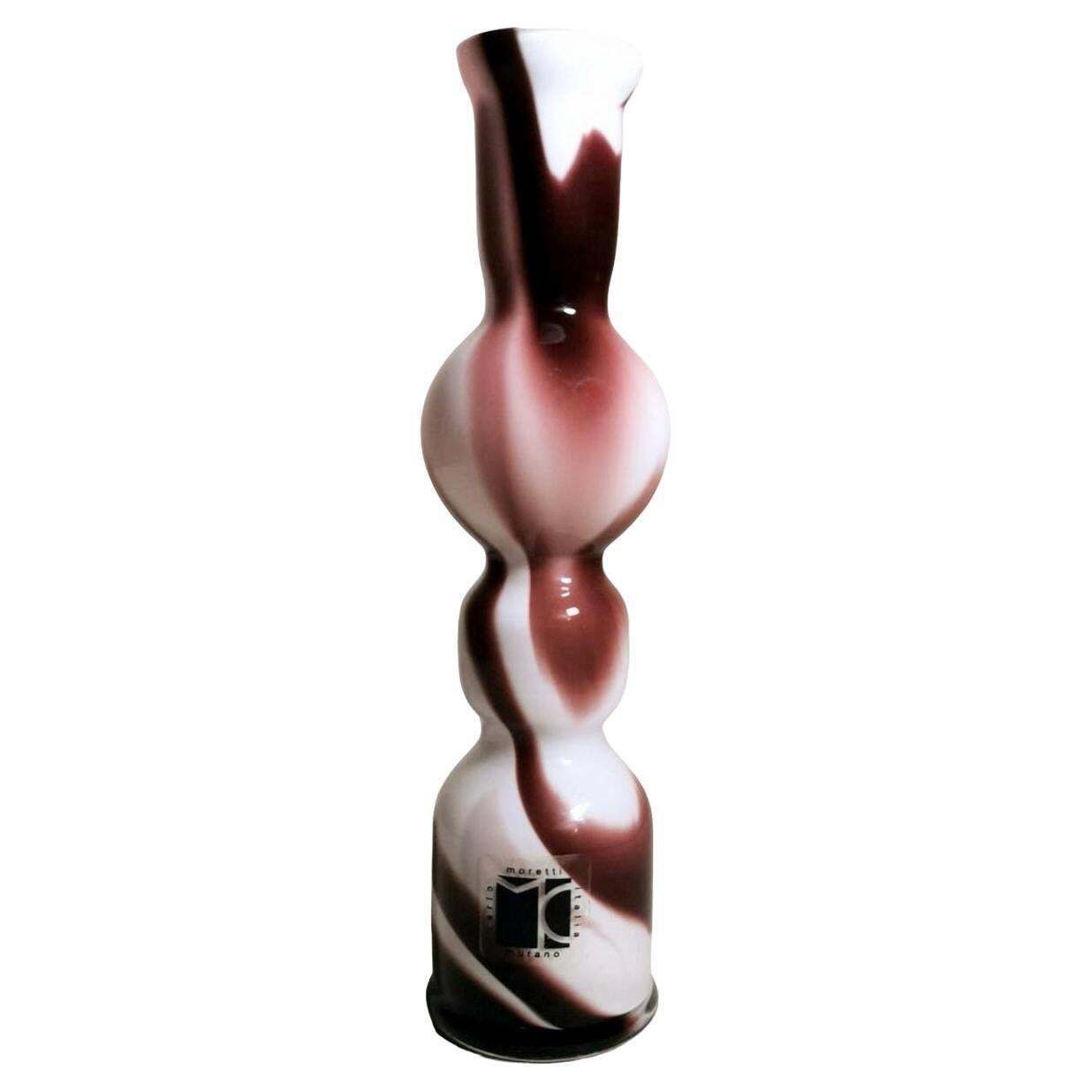 Moretti Carlo Murano Small Vase In Colored Opaline Glass